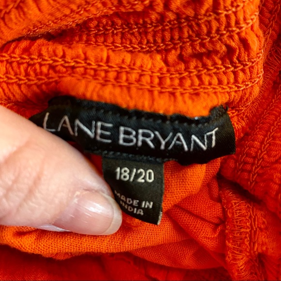 Lane Bryant Off the Shoulder Top - 18/20 - Orange - Picture 4 of 7